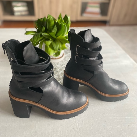 Free People Shoes | Jesse Cutout Boot | Black | Size 39 - Picture 5 of 13